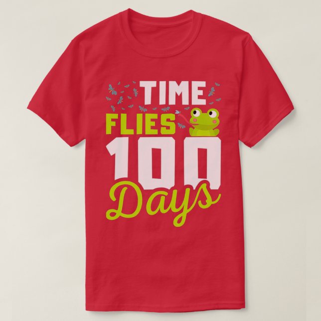 Camiseta 100 dias de Meninos de Figurino Escolar 100 (Frente do Design)