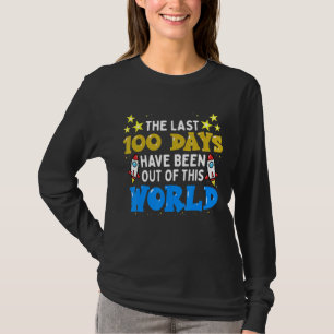 Camiseta 100 Dias De Meninos Escolares Astronautas Espaciai