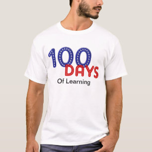 CAMISETA 100 DIAS DE MODELO DA ESCOLA DE APRENDIZAGEM T-SHI