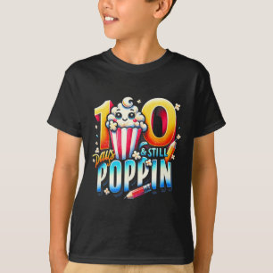 Camiseta 100 Dias De Pipoca Divertida Que Voltava Para Scho