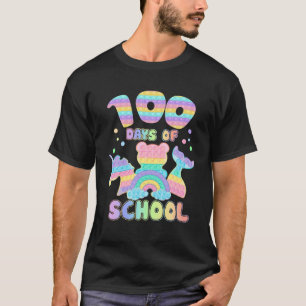 Camiseta 100 Dias De Pop Da Escola Que Encontra Feliz 100º