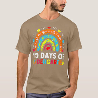 Camiseta 100 dias de professor de jardim de infância ou est