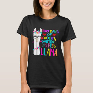 Camiseta 100 Dias De Professor De Jardim De Infância Sem Pr
