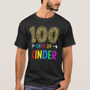 Camiseta 100 Dias De Professor De Kinder Aluno 100º Dia De