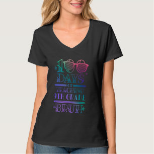 Camiseta 100 dias de professor universitário Segundo grau 1