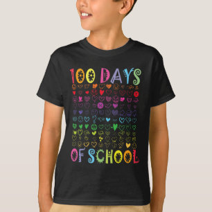 Camiseta 100 Dias De Professora Crianças De Ensino Menino 1