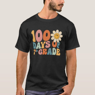 Camiseta 100 Dias De Professora Da Segunda Série Groovy 100
