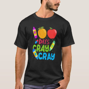 Camiseta 100 Dias De Professora De Cray Cray Na Escola
