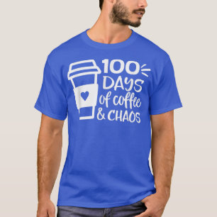 Camiseta 100 Dias De Professora Do Café Feliz 100 Dias De