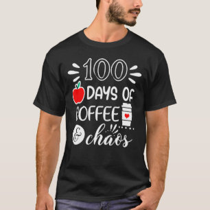 Camiseta 100 Dias De Professora Do Café Feliz 100 Dias De