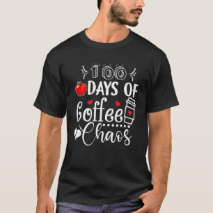 Camiseta 100 Dias De Professora Do Café Feliz 100 Dias De