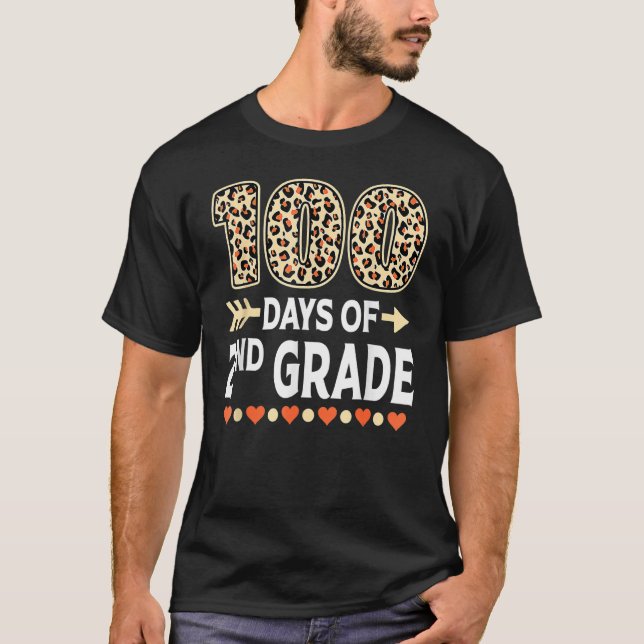 Camiseta 100 Dias De Professora Do Segundo Grau 100.º Dia D (Frente)