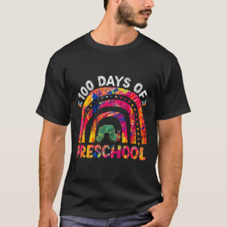Camiseta 100 Dias De Professora Do Verme Arco Arco-Íris Da 