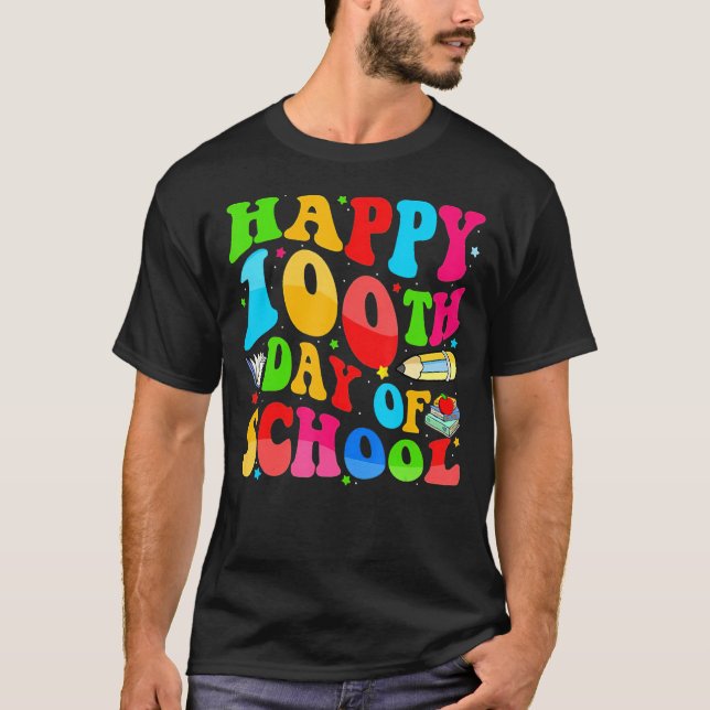 Camiseta 100 Dias De Professora E Estudante (Frente)