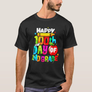 Camiseta 100 Dias De Professora Escolar 100.º Dia De segund
