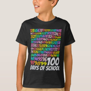 Camiseta 100 Dias De Professores Coloridos Do Arco-Íris G