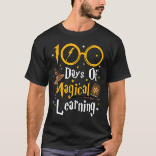Camiseta 100 Dias De Professores De Aprendizagem Mágica Cri