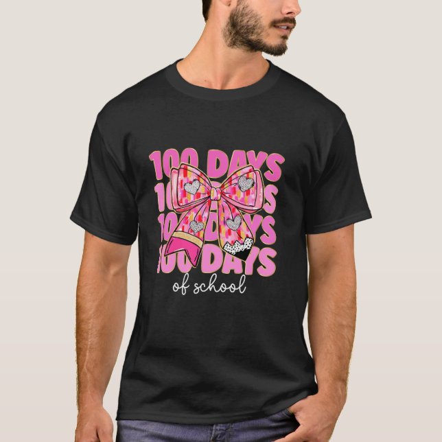 Camiseta 100 Dias De Professores De Arco De Coquete (Frente)