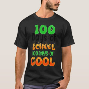 Camiseta 100 dias de professores de cotações escolares Cria