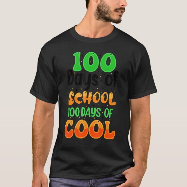 Camiseta 100 dias de professores de cotações escolares Cria (Frente)