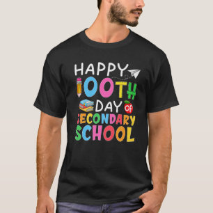 Camiseta 100 Dias De Professores Do Ensino Médio