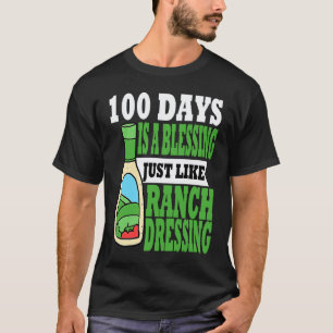 Camiseta 100 Dias de Ranch Dressing Escolar Professor Alun