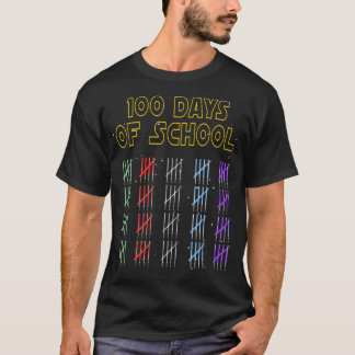 Camiseta 100 Dias De Saber Escolar E Guerra Espacial De Imp