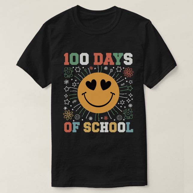 Camiseta 100 dias de sorriso escolar (Frente do Design)