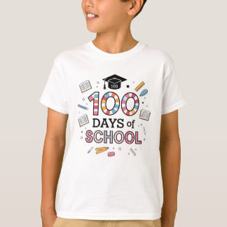 Camiseta 100 dias de T-Shirt escolar
