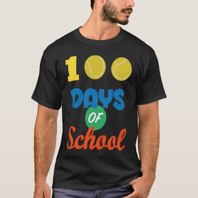 Camiseta 100 Dias De Tênis Escolar 100 Dias Mais Inteligent (Frente)