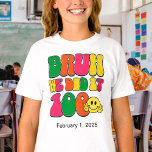 Camiseta 100 Dias De Texto Colorido Personalizado Da Escola<br><div class="desc">Personalize o texto e crie facilmente sua camiseta personalizada de 100 dias de escola. Clique em EDIT DESIGN para alterar a cor do texto personalizável. Você pode TRANSFERIR este DESIGN para outros produtos do Zazzle e ajustá-lo ao ajustado da maioria dos itens do Zazzle. Os designs Standard Studio são feitos...</div>