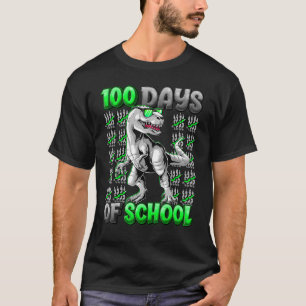 Camiseta 100 Dias De Trex Escolar 100 Dias Mais Inteligente