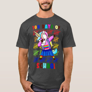 Camiseta 100 Dias De Unicórnio Escolar 8