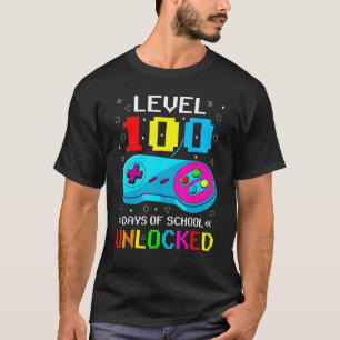 Camiseta 100 Dias De Vídeo Gamer Nível 100 Dias De Il Escol