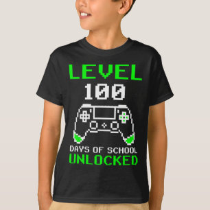 Camiseta 100 Dias De Videos games De Jogadores Bloqueados N