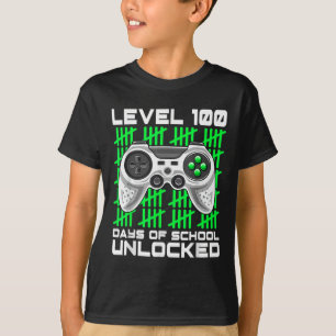 Camiseta 100 Dias De Videos games De Jogadores Bloqueados N