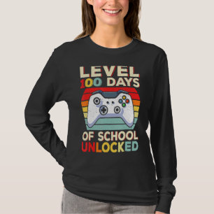 Camiseta 100 Dias De Videos games Engraçados Na Escola 100 