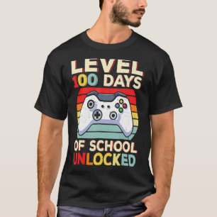 Camiseta 100 Dias De Videos games Engraçados Na Escola 100 