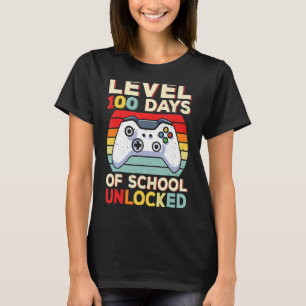 Camiseta 100 Dias De Videos games Engraçados Na Escola 100 