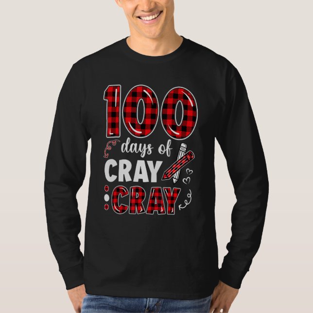 Camiseta 100 Dias de Xadrez de Cray Cray Professora Vida 10 (Frente)