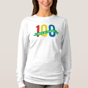 Camiseta 100 dias do professor colorido da escola