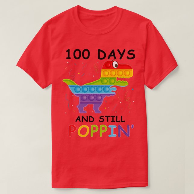 Camiseta 100 dias e ainda pantanoso Surus kindergarten Teac (Frente do Design)