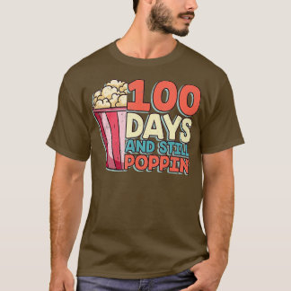 Camiseta 100 Dias E Ainda Poppin Popcorn Lover Student
