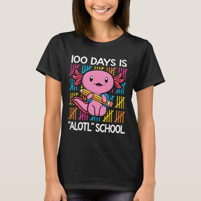 Camiseta 100 Dias É Diversão Escolar 100º Dia Da Escola A (Frente)