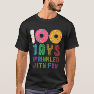 Camiseta 100 Dias Empurrados Com 100 Dias De Escola Diverti