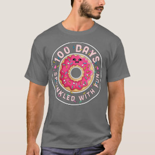 Camiseta 100 Dias Empurrados Com Crianças De Rosquinha Dive