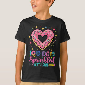 Camiseta 100 Dias Empurrados Com Cupcake Divertido 100 Dias
