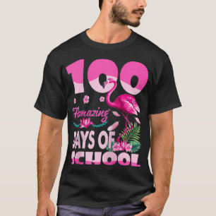 Camiseta 100 dias espetaculares da escola Flamingo 100º dia