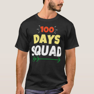 Camiseta 100 Dias Esquadrão Engraçado 100 Dias De Presente