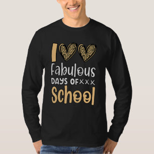 Camiseta 100 dias fabulosos de Professores Escolares Cute H